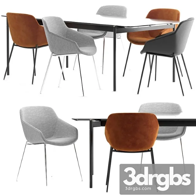 Boconcept – vienna chair + augusta table 2 3D Model Download Boconcept – vienna chair + augusta table 2 3D Model Download