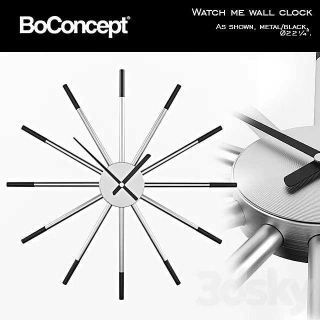 Boconcept Watch Me Wall Clock 3D Model Boconcept Watch Me Wall Clock 3D Model