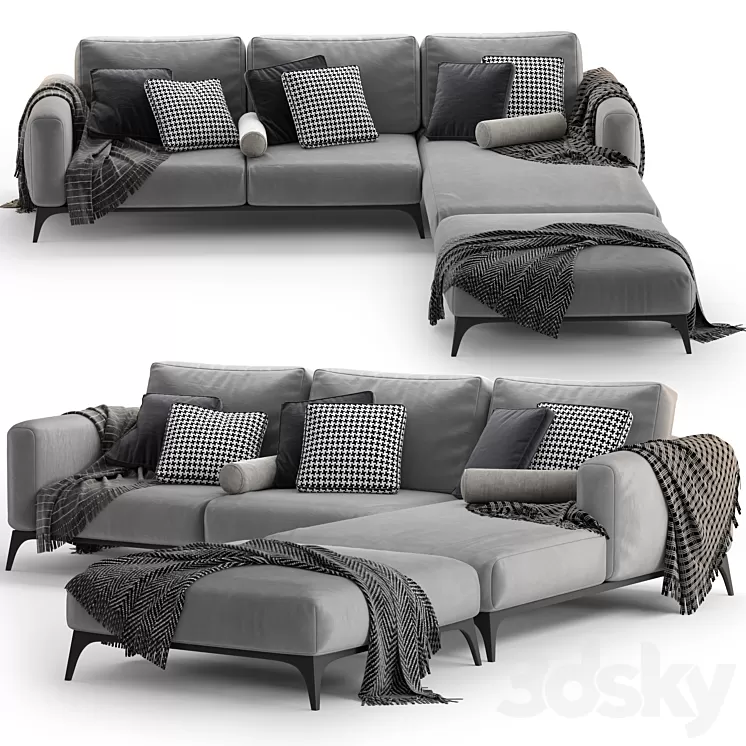 Bodema MILANO corner sofa 3D Model Bodema MILANO corner sofa 3D Model