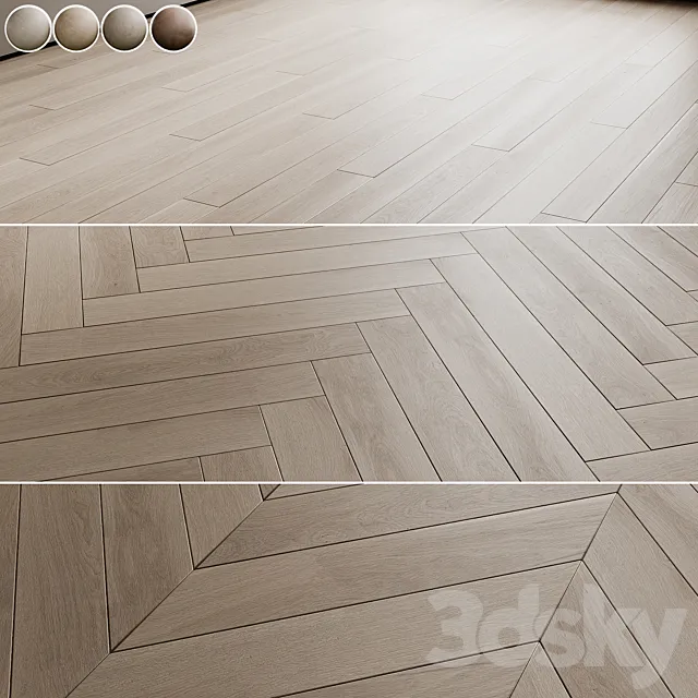 Boen parquet board wood flooring 3D Model