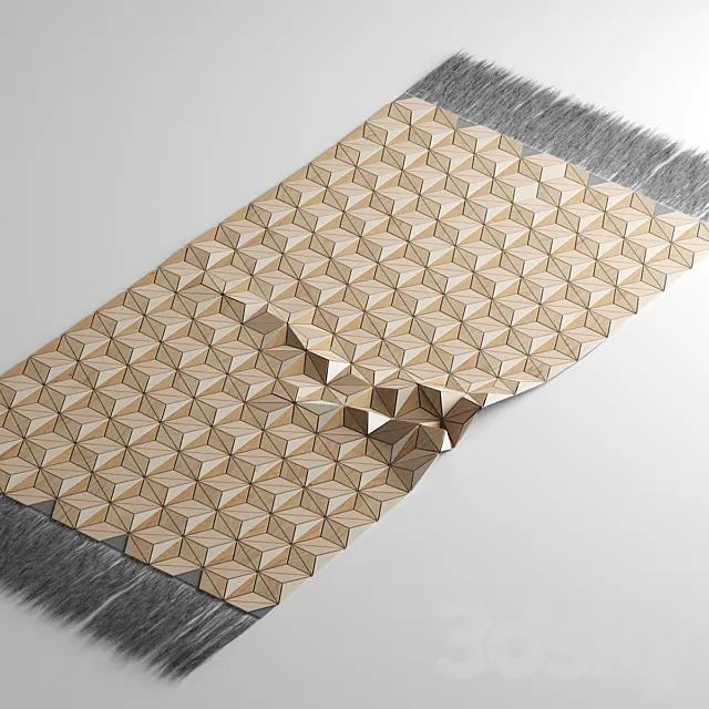 Boewer Wooden Carpet 3D Model Boewer Wooden Carpet 3D Model