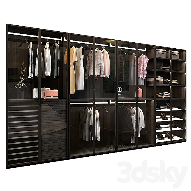 Boffi Antibes wardrobe 3DModel