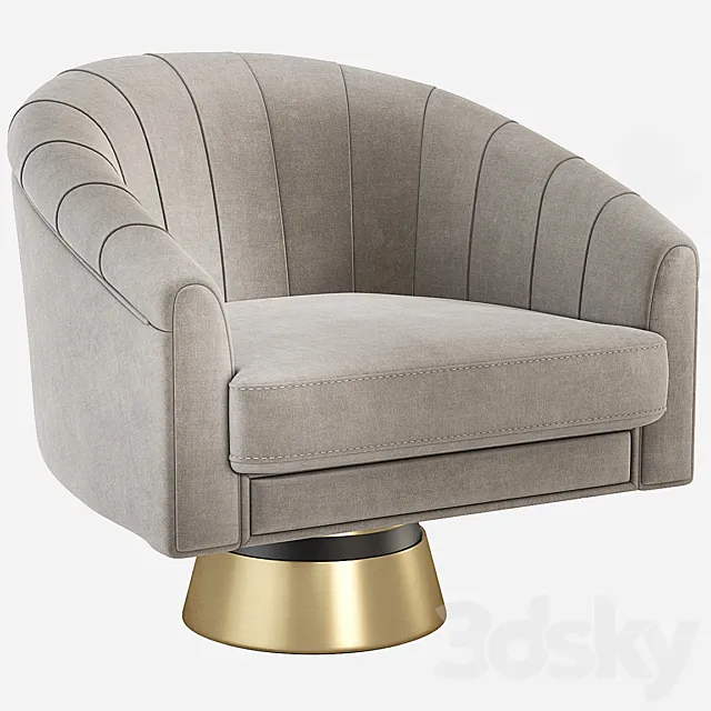Bogarde Armchair Essential Home 3D Model Bogarde Armchair Essential Home 3D Model