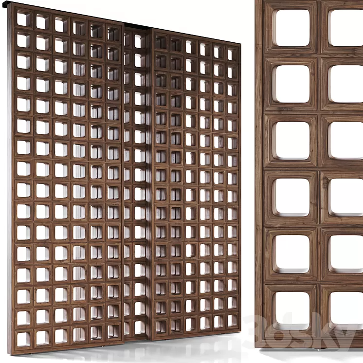 BOGART Decorative sliding partition from Mezzo 3D Model Free Download