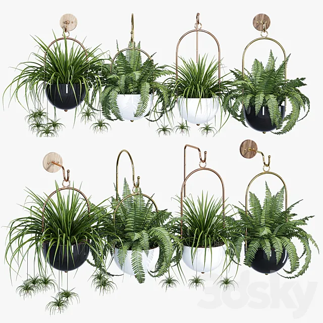 Boho hanging planter 3D Model