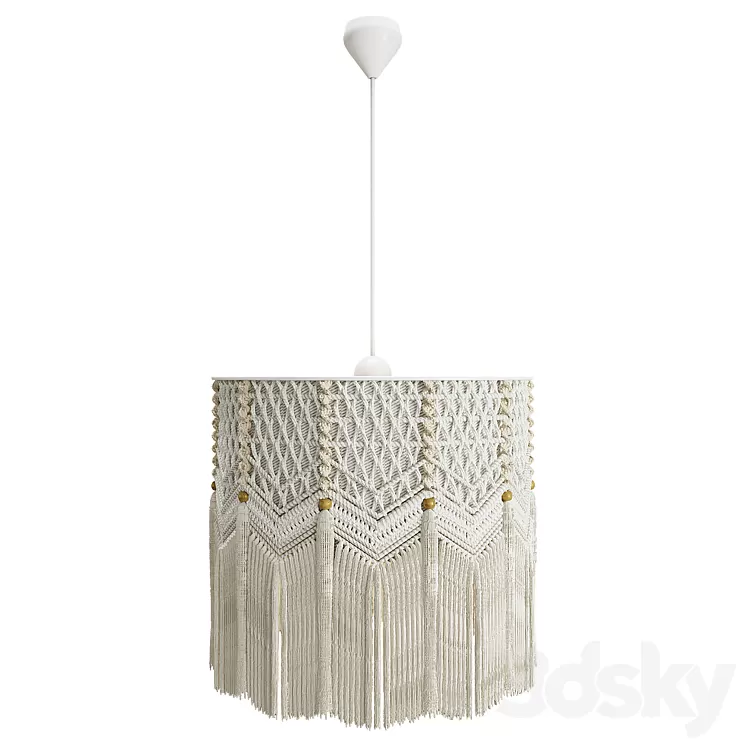 boho lampshade 3D Model Free Download