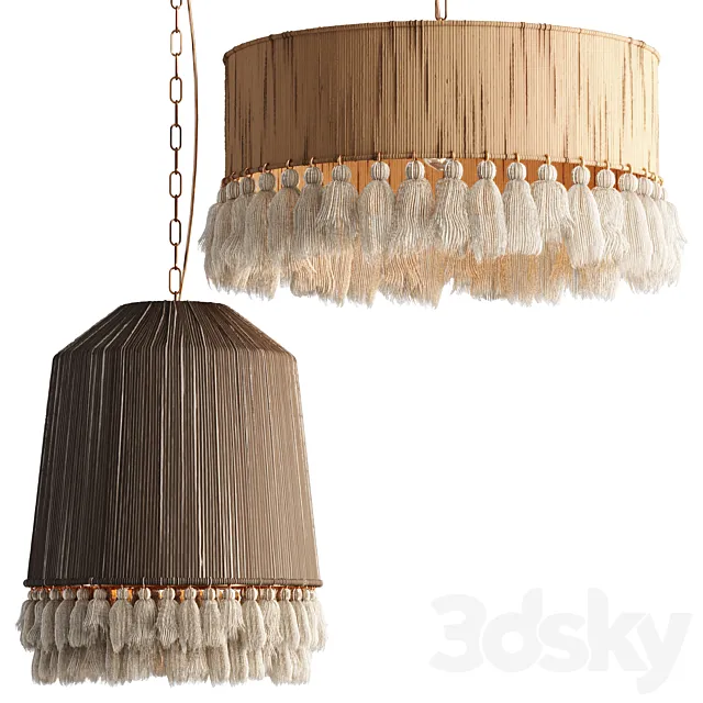 Boho Rara Pendant Lamp 3D Model
