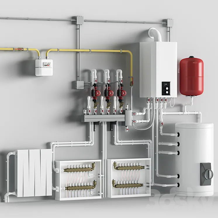 Boiler room 3D Model Free Download Boiler room 3D Model Free Download
