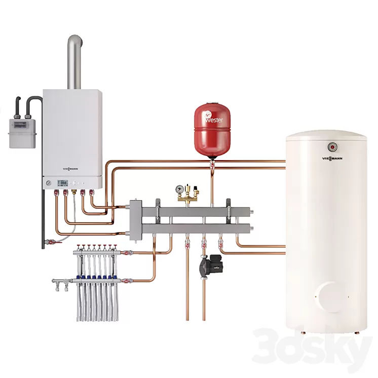 Boiler room 3D Model