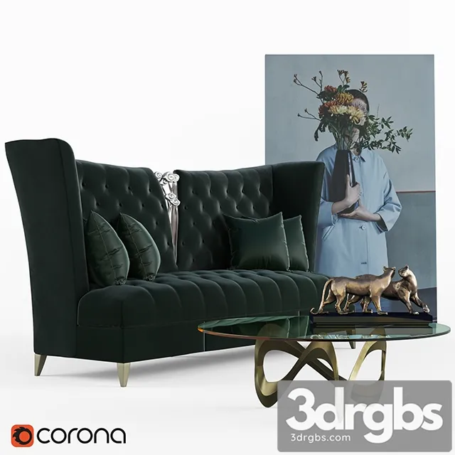 Bois De Vincennes Sofa Set 3D Model Download Bois De Vincennes Sofa Set 3D Model Download