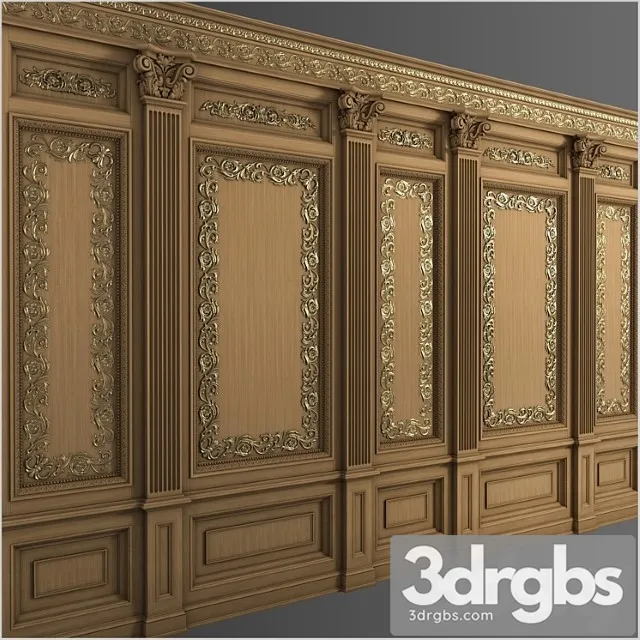 Boiserie int-021 3D Model Download