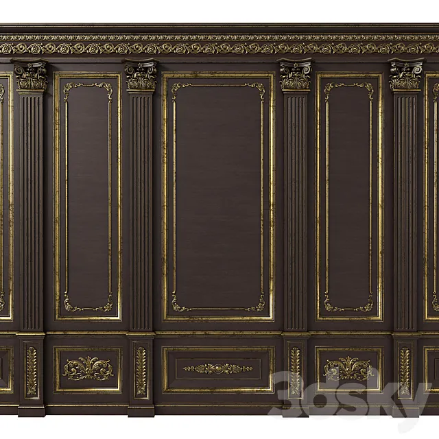 Boiserie INT-030 3D Model