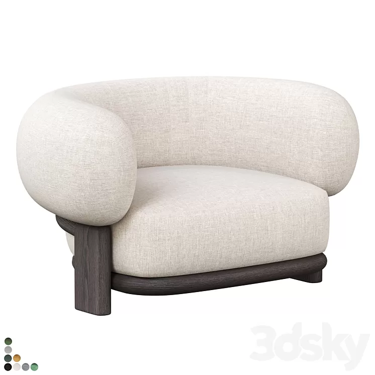 Bol Armchair By HC28 Cosmo 3D Model Free Download