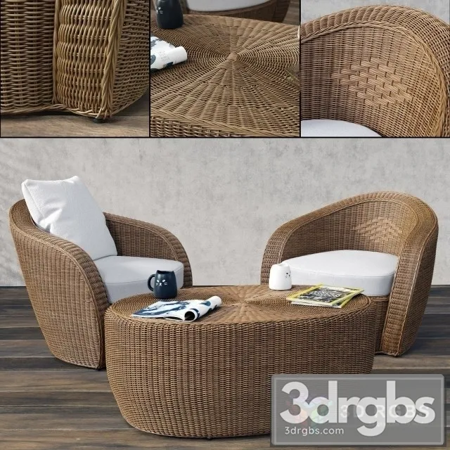 Bolero Garden Armchair 3D Model Download Bolero Garden Armchair 3D Model Download