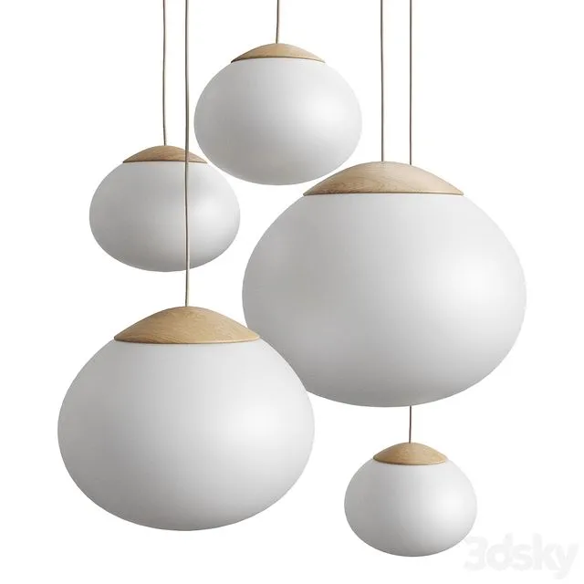 Bolia Acorn pendant lamp 3D Model Bolia Acorn pendant lamp 3D Model