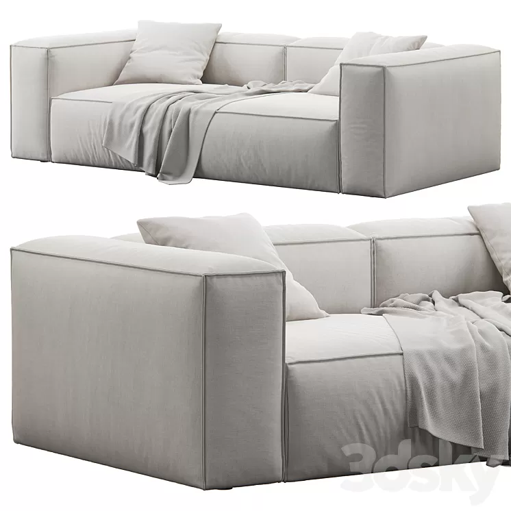 Bolia Modular 2 Seat Sofa by Cosima 3D Model Free Download