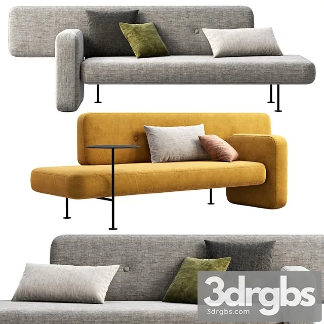 Bolia Pebble Sofas 1 3D Model Download