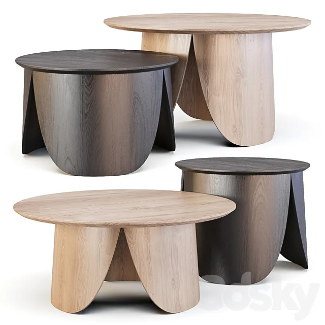 Bolia: Peyote – Coffee Tables 3D Model