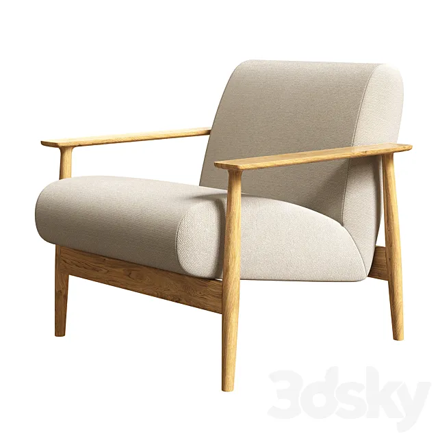 Bolia Visti Armchair 3D Model Bolia Visti Armchair 3D Model