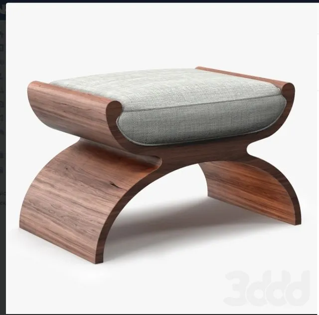 Bolier Modern Luxury Biedermeier Stool 3D Model Bolier Modern Luxury Biedermeier Stool 3D Model