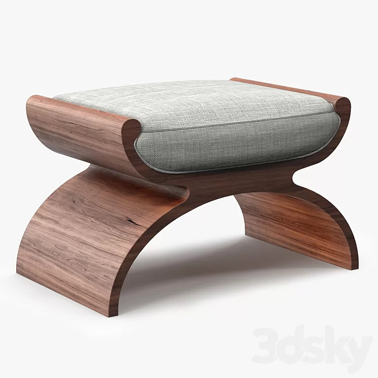 Bolier Modern Luxury Biedermeier Stool 3D Model
