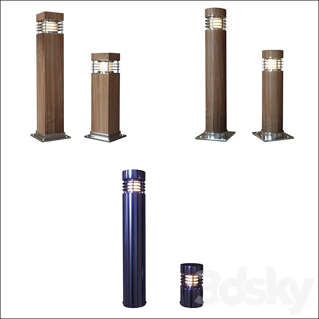BOLLARD LIGHT Collection I 3D Model