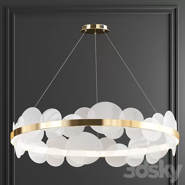 Bollarm circle chandelier 3D Model