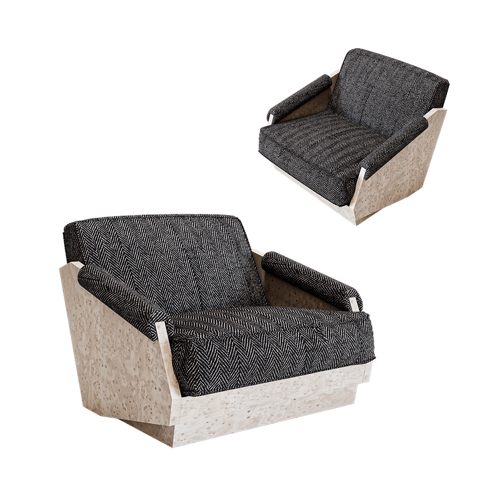 BOLLU – Armchair KERRY 008 3D Model