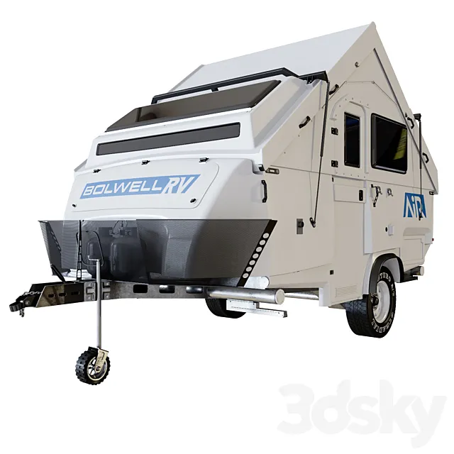 Bolwell AIR Compact Caravan Camper Trailer 3D Model