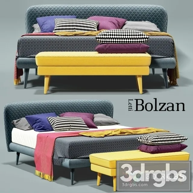 Bolzan Corolle Bed 3D Model Download Bolzan Corolle Bed 3D Model Download