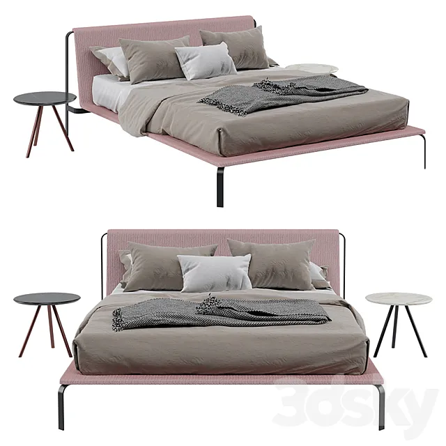 Bolzan letti bend bed 3DModel Bolzan letti bend bed 3DModel