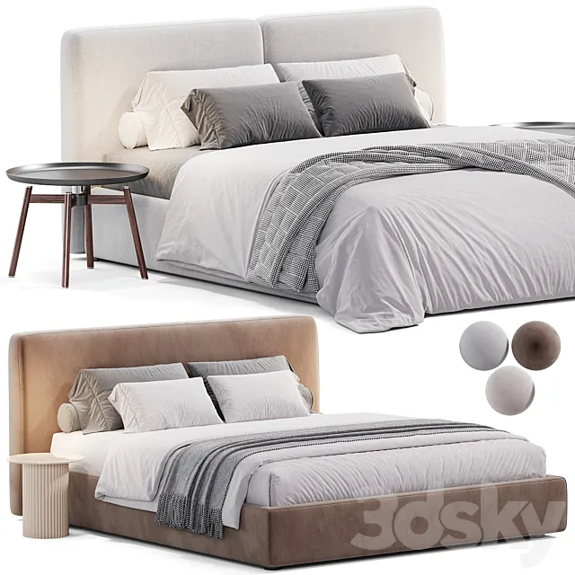 Bolzan Letti Feel Bed 3D Model Bolzan Letti Feel Bed 3D Model