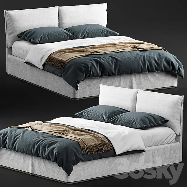 Bolzan Letti IORCA CHIC Bed 3DModel Bolzan Letti IORCA CHIC Bed 3DModel