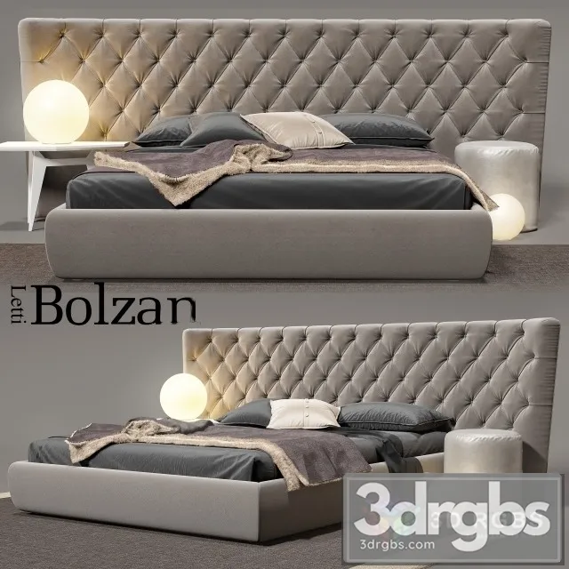 Bolzan Selene Bed 3D Model Download Bolzan Selene Bed 3D Model Download