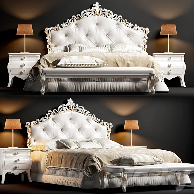 Bolzan Topazio Bed 3D Model Bolzan Topazio Bed 3D Model