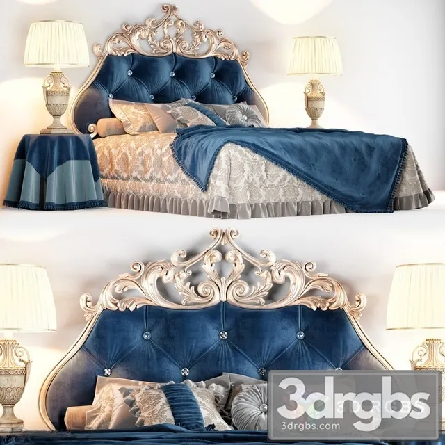 Bolzan Velvet Bed 3D Model Download Bolzan Velvet Bed 3D Model Download