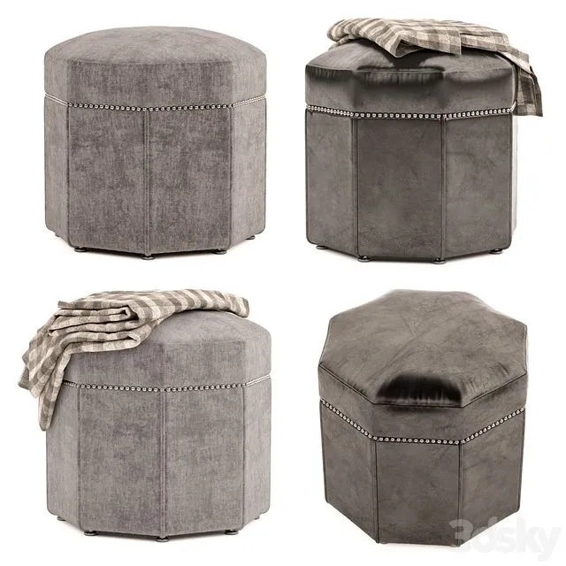 Bombay Stool 3D Model