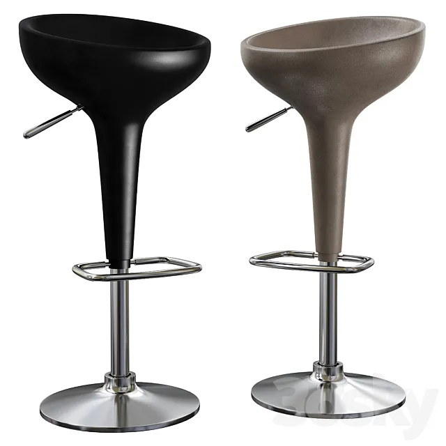 Bombo swivel barstool magis 3D Model