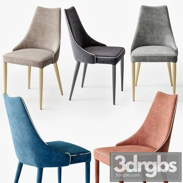 Bomtempi Clara Chair Set 3D Model Download