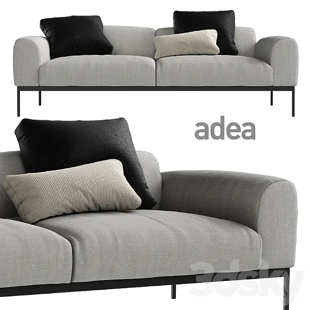 Bon Sofa by Adea 3D Model Bon Sofa by Adea 3D Model