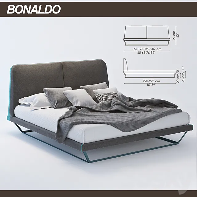 Bonaldo Amlet bed 3DModel Bonaldo Amlet bed 3DModel