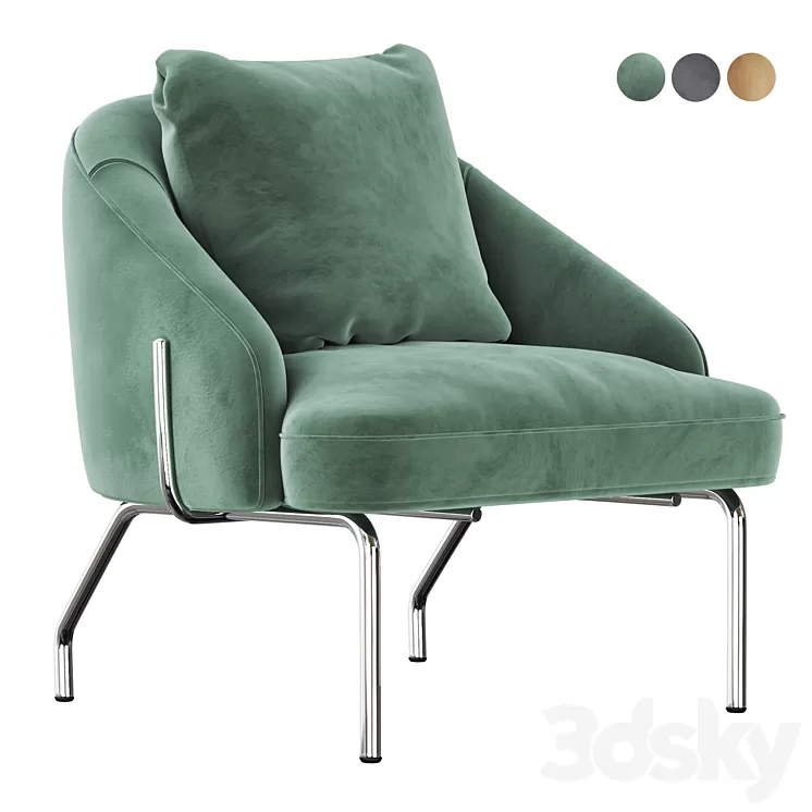 Bonaldo Bahia Armchair 3D Model Bonaldo Bahia Armchair 3D Model