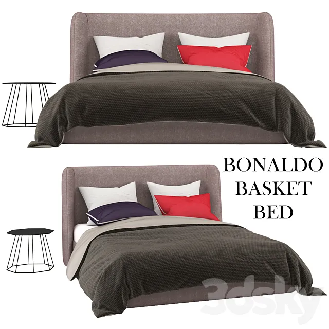 BONALDO Basket Bed 3D Model BONALDO Basket Bed 3D Model