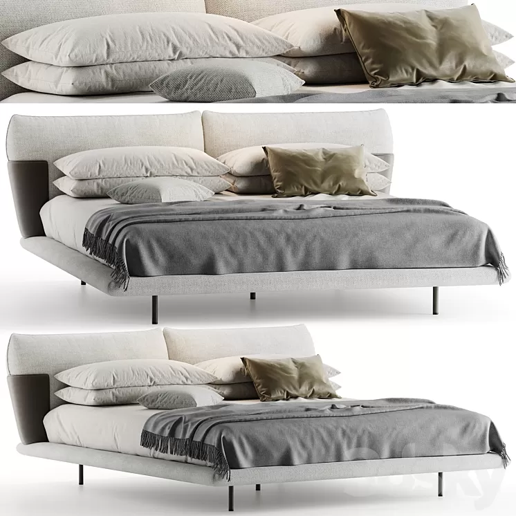 Bonaldo Blend bed 3D Model Free Download