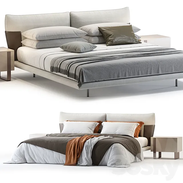 Bonaldo Blend Bed 3DModel Bonaldo Blend Bed 3DModel