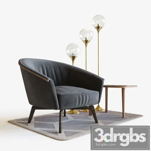 Bonaldo Bruno Armchair 3D Model Download Bonaldo Bruno Armchair 3D Model Download