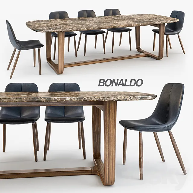 Bonaldo By chair Medley table 3DModel Bonaldo By chair Medley table 3DModel