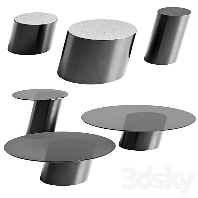 Bonaldo coffee tables Pisa 3D Model Bonaldo coffee tables Pisa 3D Model