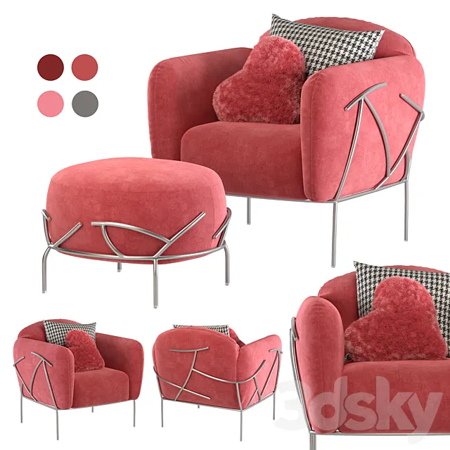 bonaldo corallo armchair 3DModel