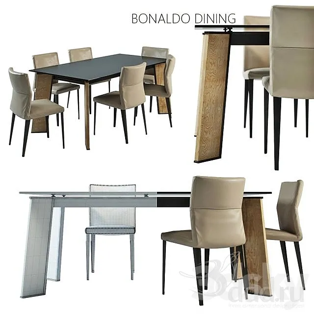 Bonaldo Dining 3DModel Bonaldo Dining 3DModel